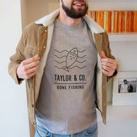 Gone Fishing' Personalised Adventure Men's T-Shirt