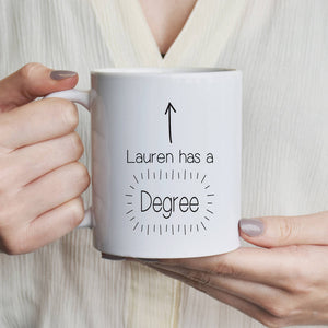 Got A Degree' Personalised Mug