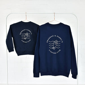 Grandad And Me Adventure Club Navy Sweatshirt Jumper Set