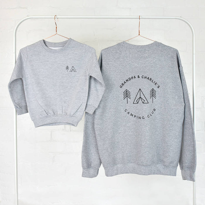 Grandad And Me Adventure Club Grey Sweatshirt Jumper Set
