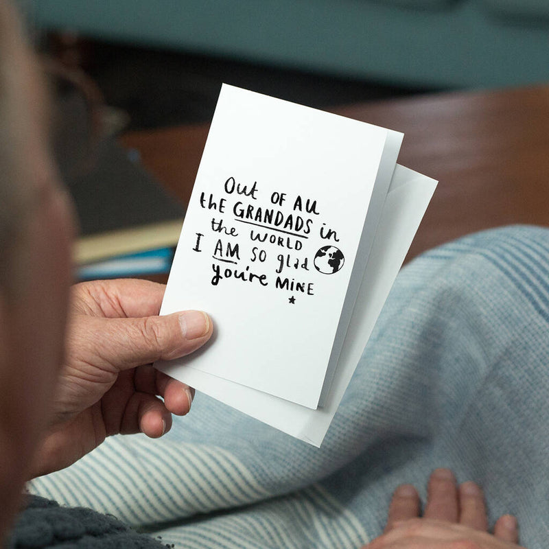 Grandpa I Am So Glad You're Mine' Coaster