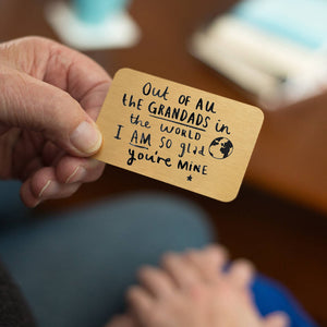 Grandad I Am So Glad You're Mine' Wallet Card