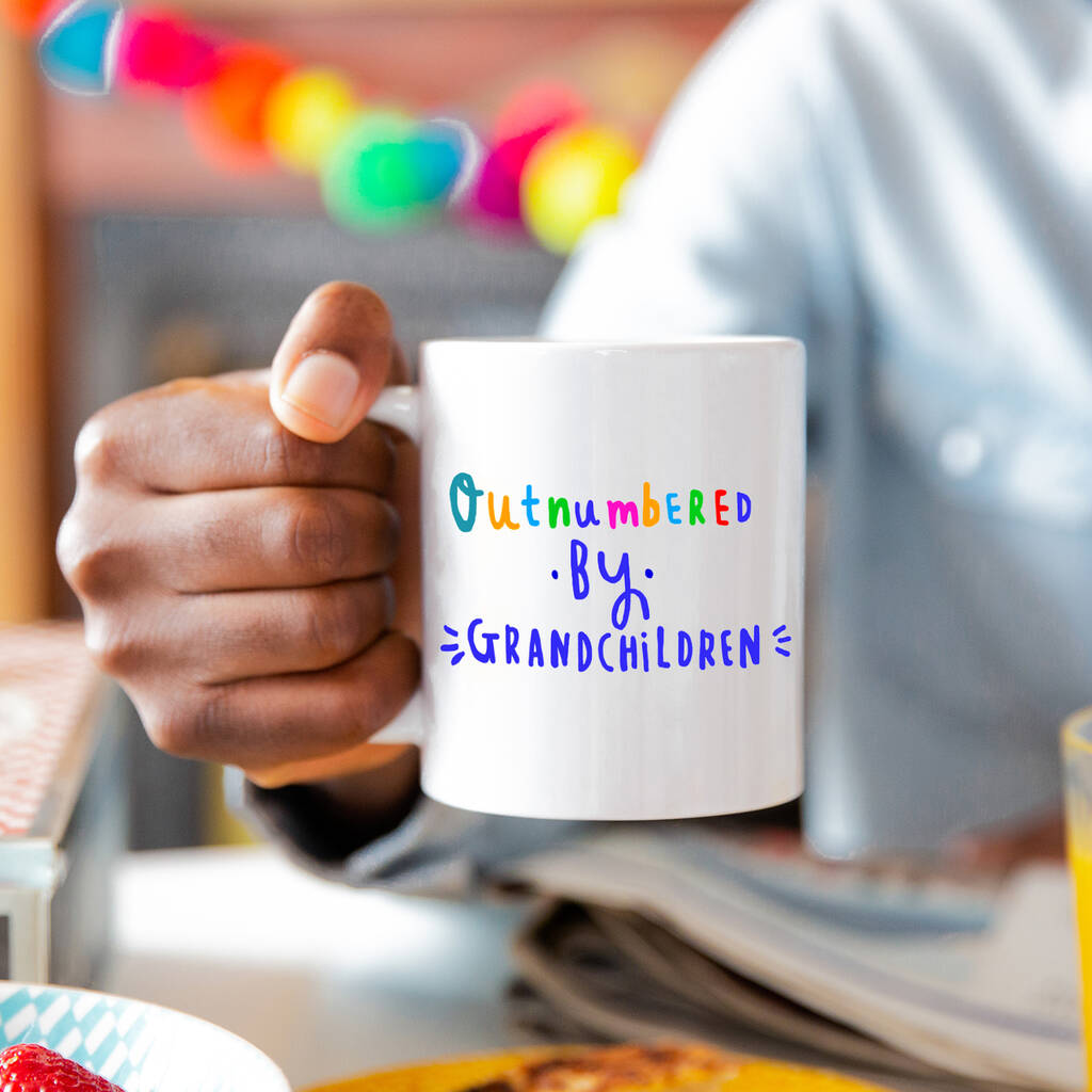 Grandad 'Outnumbered by grandchildren' Mug
