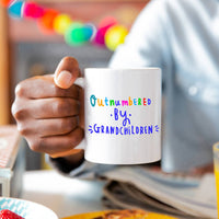 Grandad 'Outnumbered by grandchildren' Mug