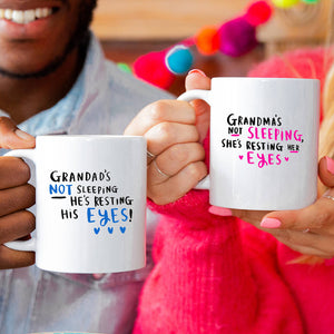 Grandma/Grandpa's Not Sleeping' Mug Set