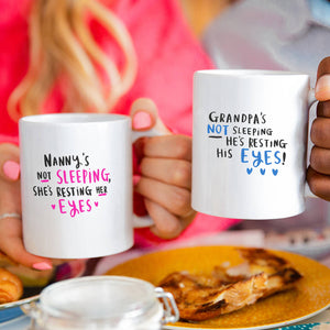 Grandma/Grandpa's Not Sleeping' Mug Set