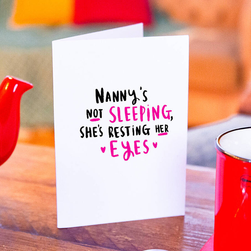 Grandma's Not Sleeping she's resting Her Eyes' Mug