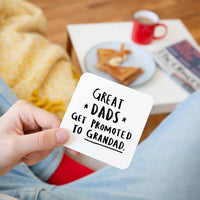 Great Mums & Dad Get Promoted' Coaster Set