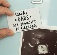 Great Dads Get Promoted To Grandad' Fridge Magnet