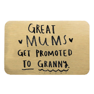 Great Mum's Get Promoted To Grandma' Purse Keepsake