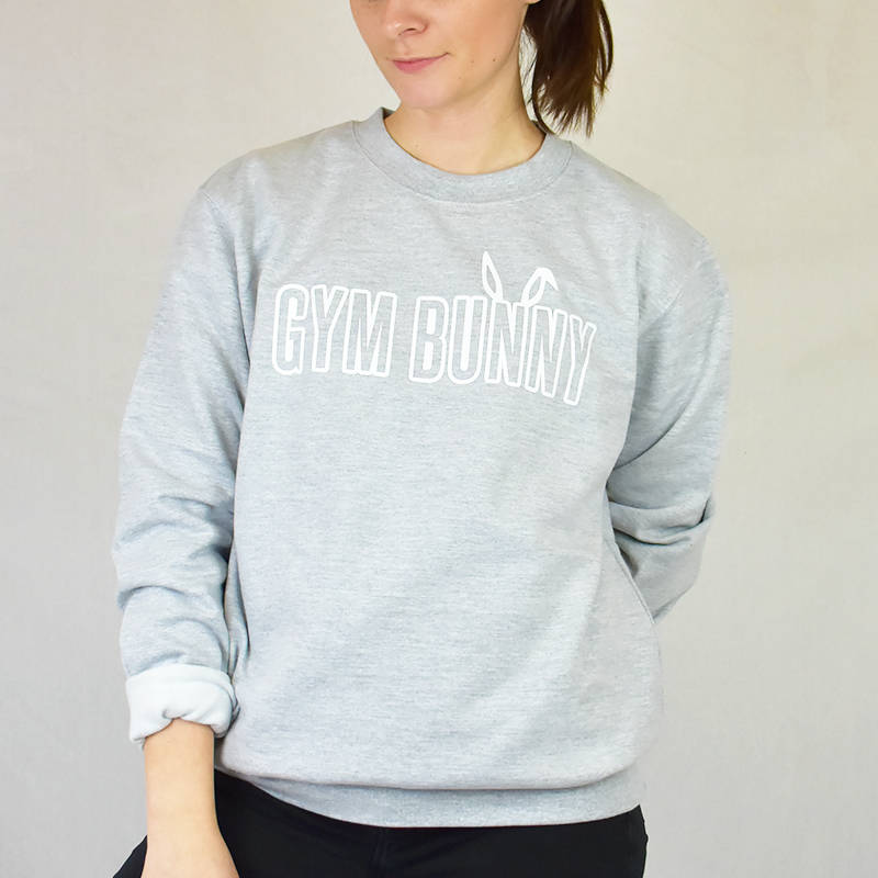 Gym Bunny Ladies Jumper Sweatshirt Ellie Ellie