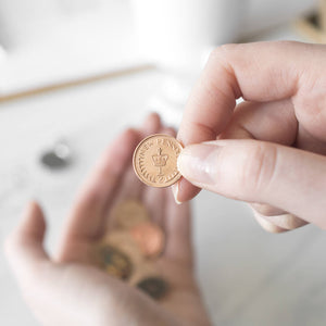 50th Birthday 1974 Half Penny Coin Cufflinks