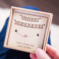 Happy Birthday' Personalised Heart Bracelet