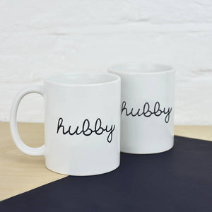 Hubby And Hubby Couples Mug Set