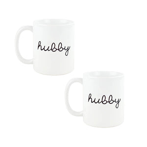 Hubby And Hubby Couples Mug Set