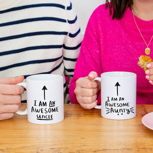 I Am An Awesome Aunty / Uncle' Mug Set