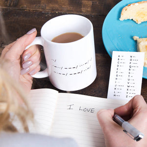 I Love You' Morse Code Ceramic Mug