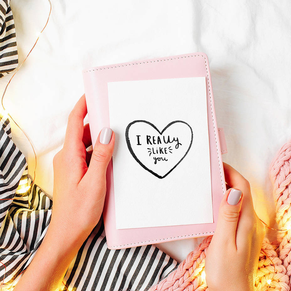 I Really Like You Greeting Card