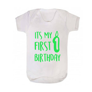 It's My 1st Birthday' Baby Grow Vest / T-Shirt