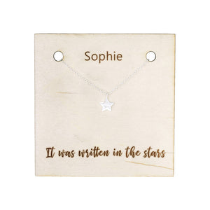 Written In The Stars' Silver Star Necklace