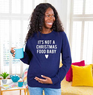 It's not a Christmas Food Baby' Maternity Jumper