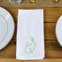 Linear Easter Bunny Rabbit Napkin