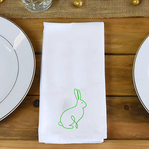 Linear Easter Bunny Rabbit Napkin