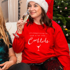 Looks Like Cocktails' Christmas Jumper Sweatshirt