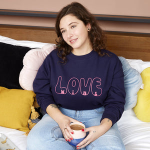 Love Wins Ladies Sweatshirt Jumper