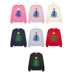 Colourful Christmas Tree Sweatshirt Jumper