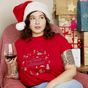 'Merry Christmas' Retro T-Shirt