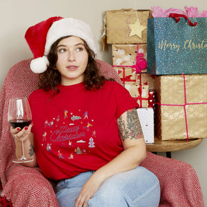 'Merry Christmas' Retro T-Shirt