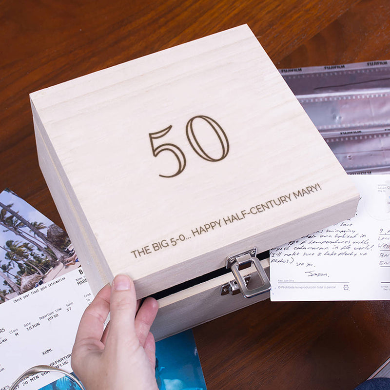 Milestone Birthday And Special Message Memory Box