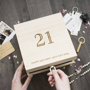 Milestone Birthday And Special Message Memory Box