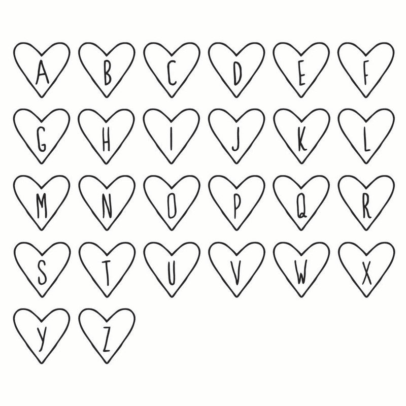 Monogram Heart Initial Personalised Sweatshirt Jumper