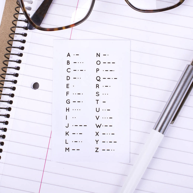 Morse Code Personalised Initial Business Card Holder