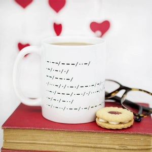 Morse Code Personalised Message Ceramic Mug