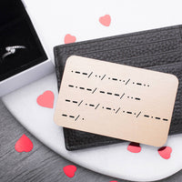 Will You Marry Me' Morse Code Marriage Proposal Card
