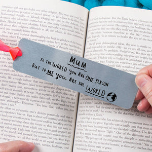 Mum You're The World To Me' Bookmark