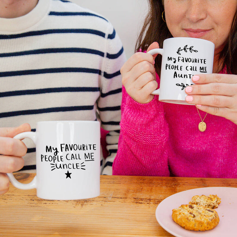 My Favourite People Call Me Aunty And Uncle' Mug Set  (PART OF SET)