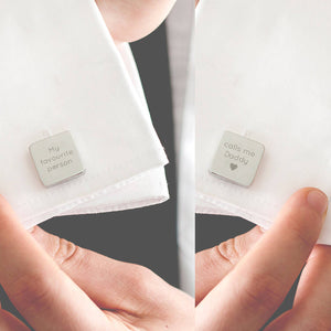 My Favourite People Call Me Daddy' Square Cufflinks