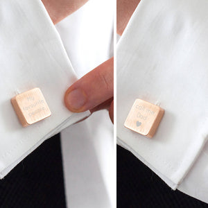 My Favourite People Call Me Daddy' Square Cufflinks