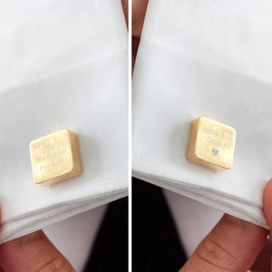 My Favourite People Call Me Daddy' Square Cufflinks