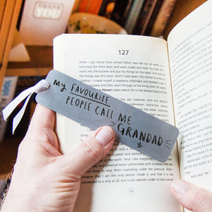 My Favourite People Call Me Grandpa' Bookmark