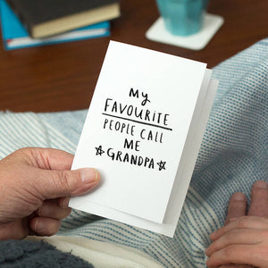 My Favourite People Call Me Grandad Wallet Card