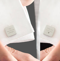 My Favourite People Call Me Grandad' Square Cufflinks