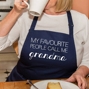 My Favourite People Call Me Grandma' Apron