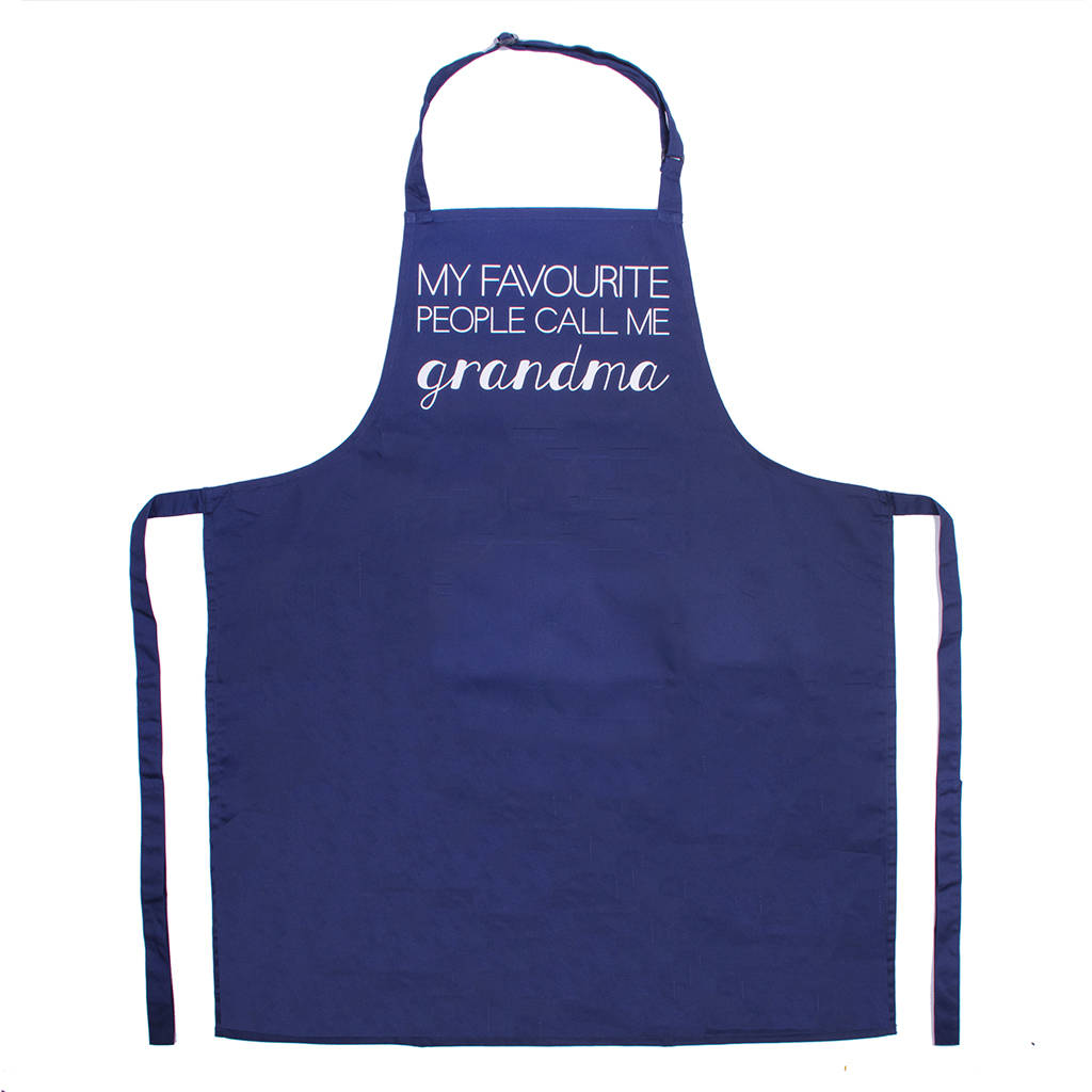 My Favourite People Call Me Grandma' Apron