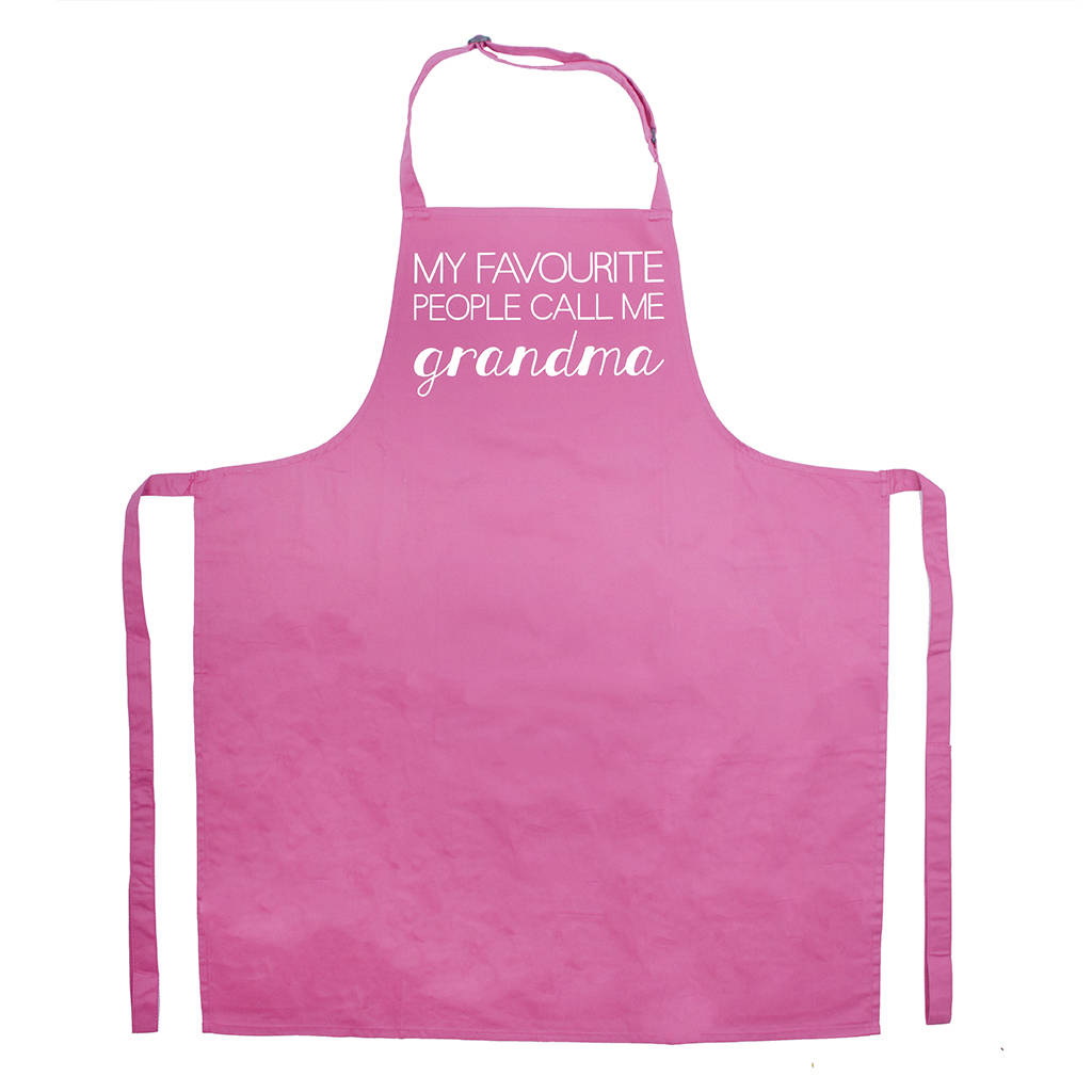 My Favourite People Call Me Grandma' Apron
