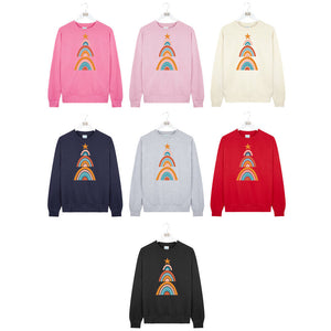 Nordic Christmas Tree Ladies Sweatshirt